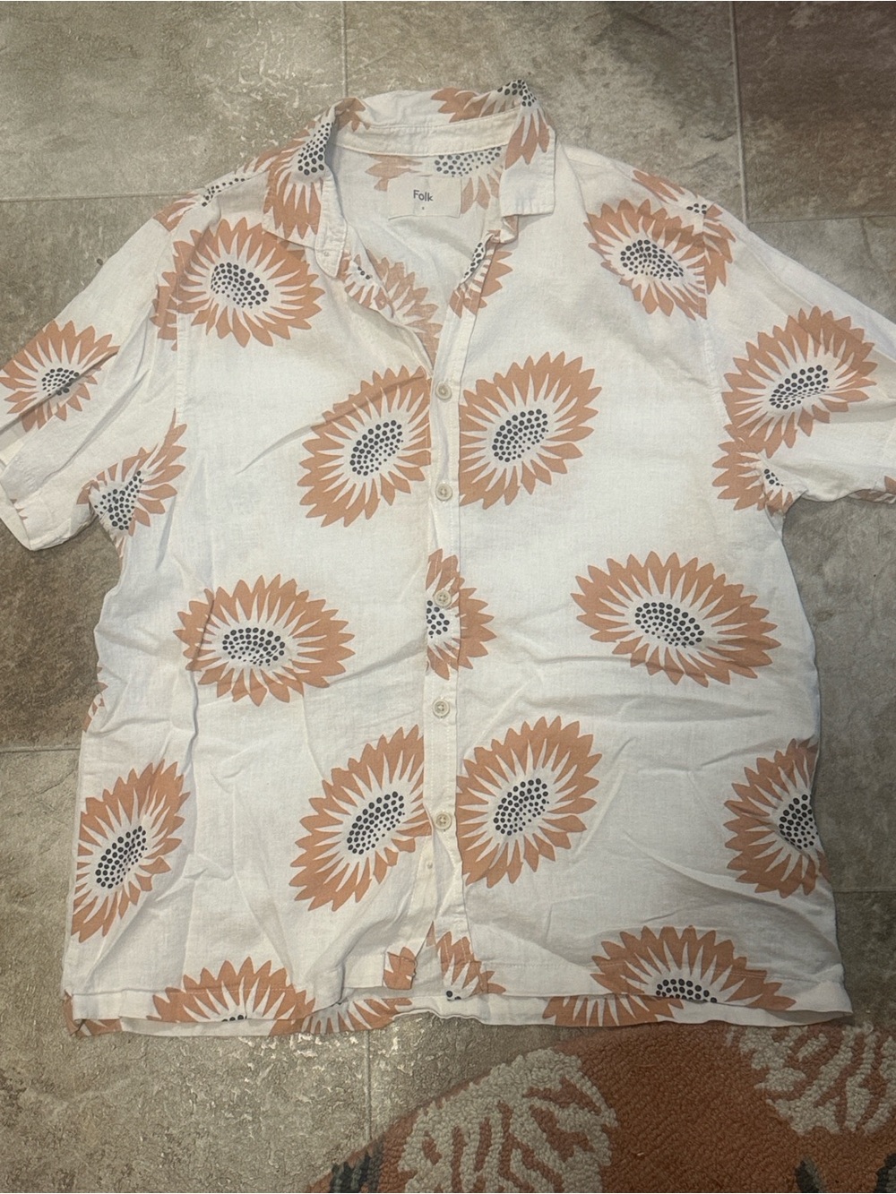 Folk Drake Linen Blend Shirt